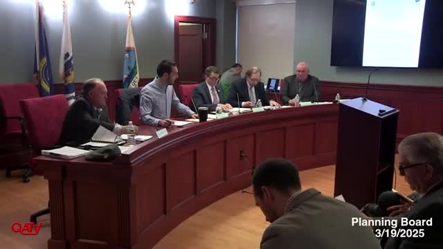 Planning board actions and continuances from March 19, 2025 meeting