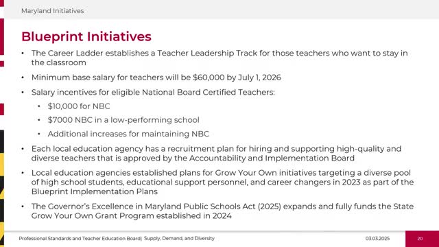 Maryland pursues Interstate Teacher Mobility Compact to enhance reciprocity for licenses