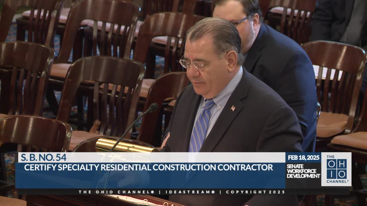 Ohio bill introduces optional certification for residential contractors to enhance safety standards