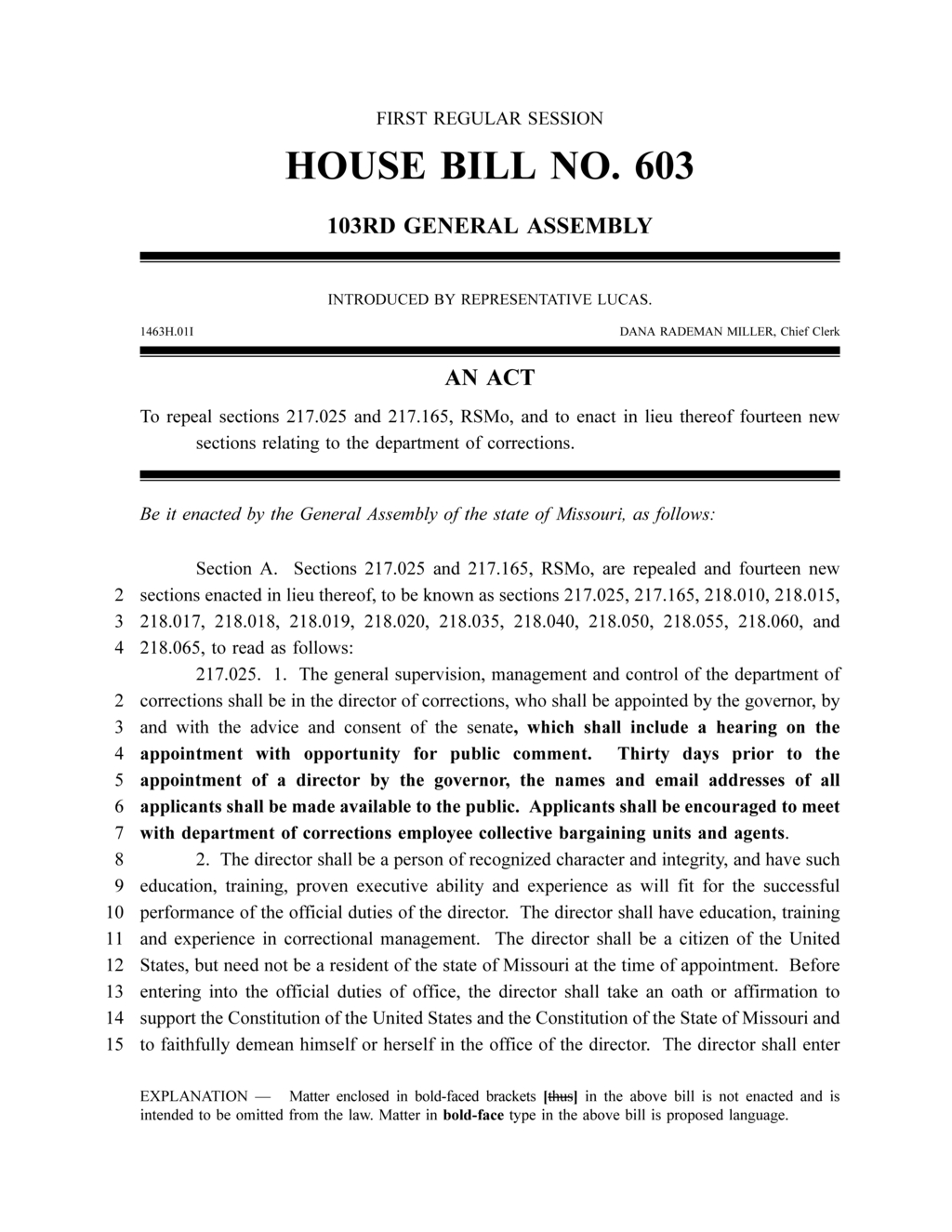 Missouri establishes Corrections Oversight Committee to improve prison conditions
