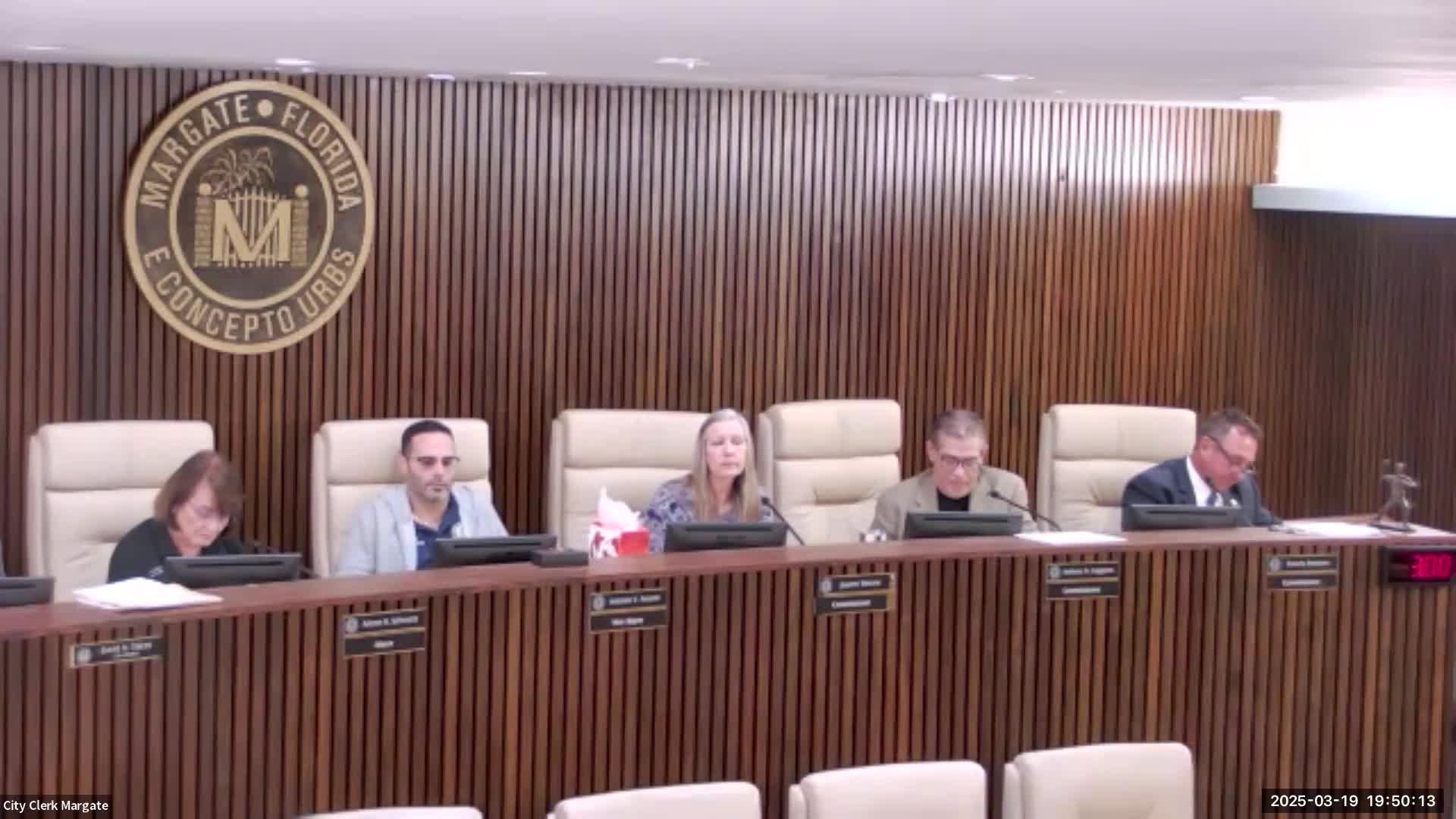 Margate commissioners reopen debate on school‑zone speed cameras; second reading set for April