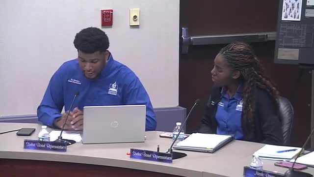 Spraggins unveils Southwood A and T school spirit project at board meeting