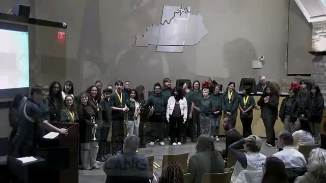 Erlanger City Council honors diverse marching band and spotlights local business Putt Putt