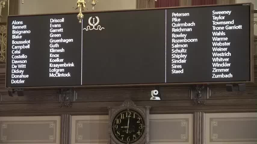 Senate acknowledges spring with opening prayer and multiple bill considerations