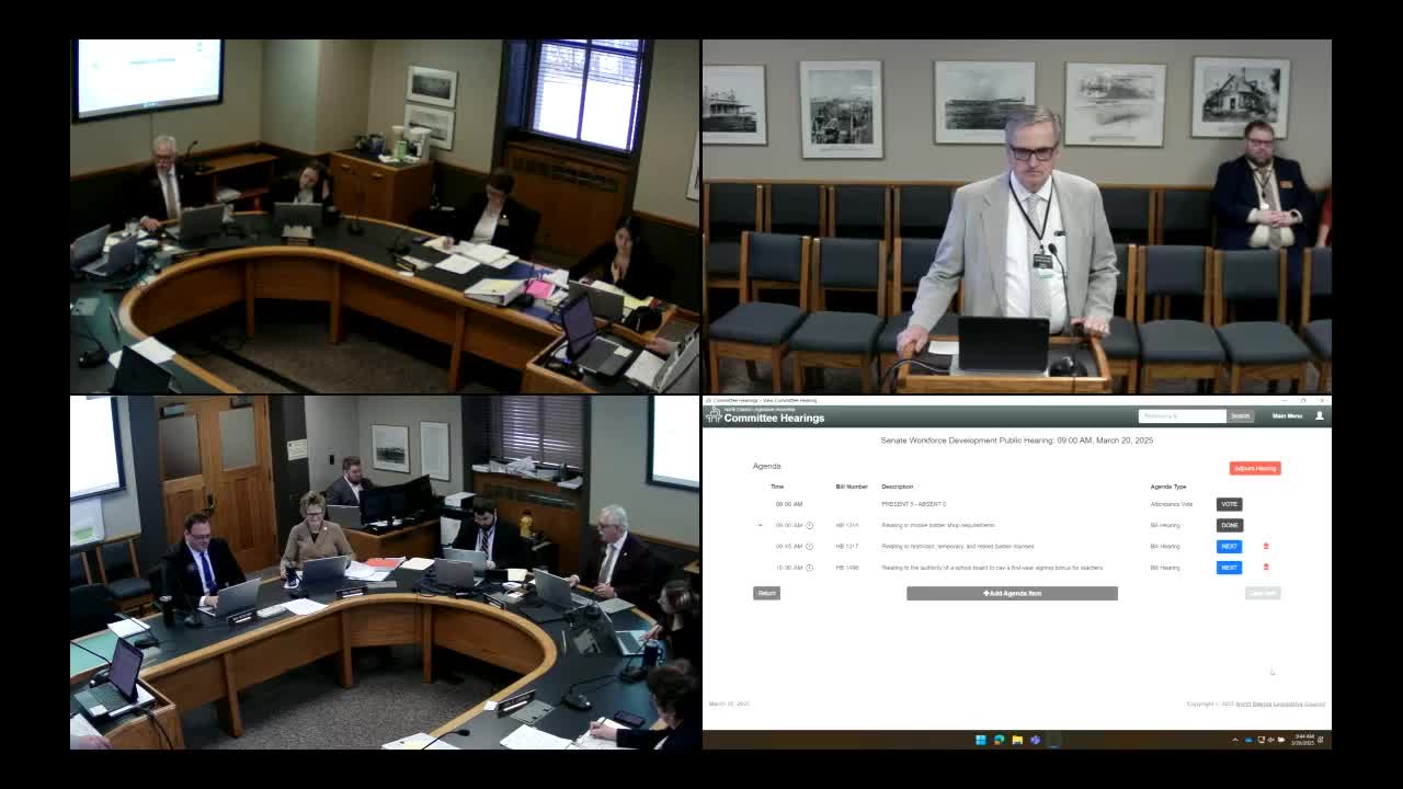 Committee approves amended bill to expand barber licensing and board support roles