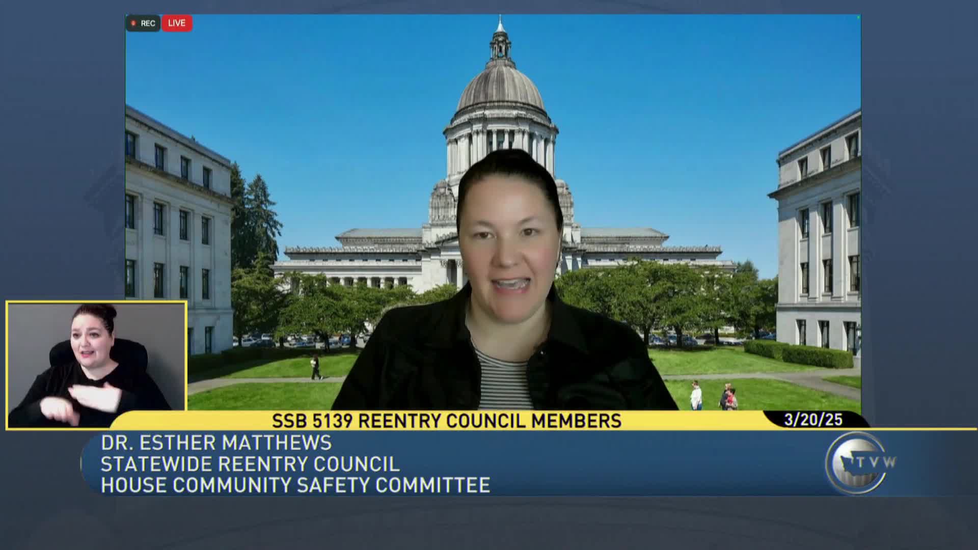 Reentry Council advocates for inclusive reform with support for Senate Bill 5139