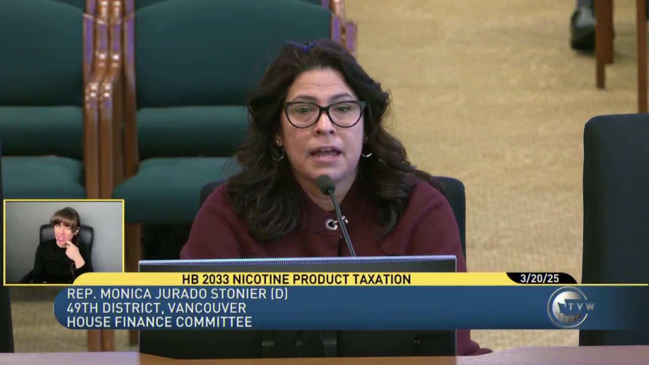 Washington committee advocates for HB 2033 to tax synthetic tobacco products