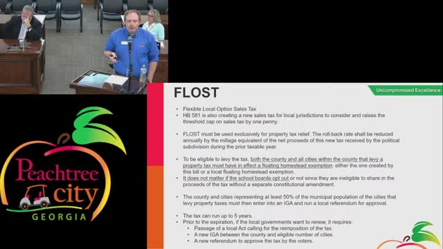 Peachtree City considers new sales tax plan for local government funding