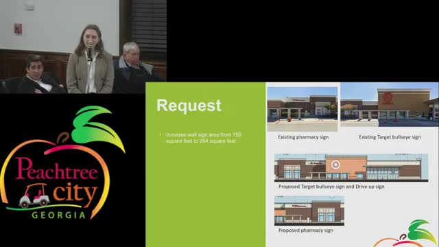 Peachtree City Council denies Target's signage variance request during planning discussion