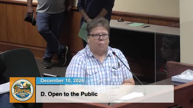Barry Schwartz praises leadership while addressing Pirate's Cove concerns at county meeting