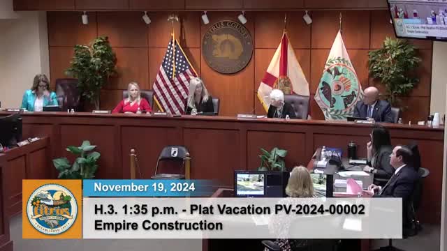 Citrus County Board votes four-one to vacate easement for Empire Construction