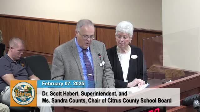 Citrus County Schools ask delegation to rescind state start-time mandate and seek funds for training annex, storm repairs and career academy