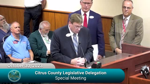 Congressman Boerakis outlines Citrus County projects and budget priorities