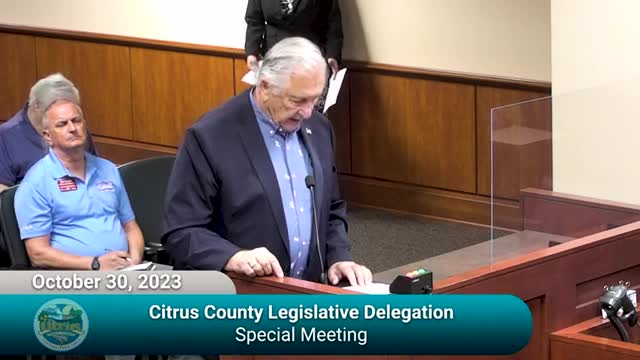 Melissa Bauermaster advocates for funding support at Citrus County meeting