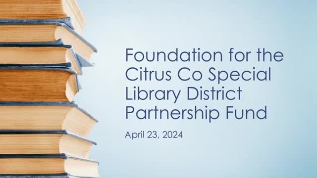 US Family Foundation secures $28M to support Citrus County library initiatives