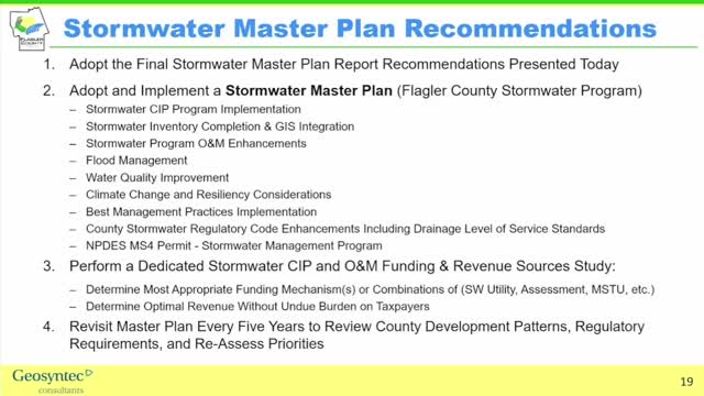 Flagler County plans stormwater funding study to enhance management practices