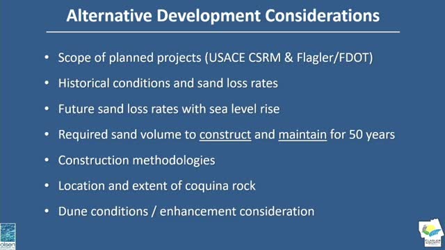 Flagler County reviews beach management plan and identifies sand sources for projects