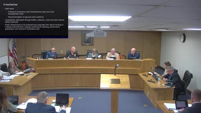 Commissioner Iglesias demands road upgrades before mine approval in public hearing