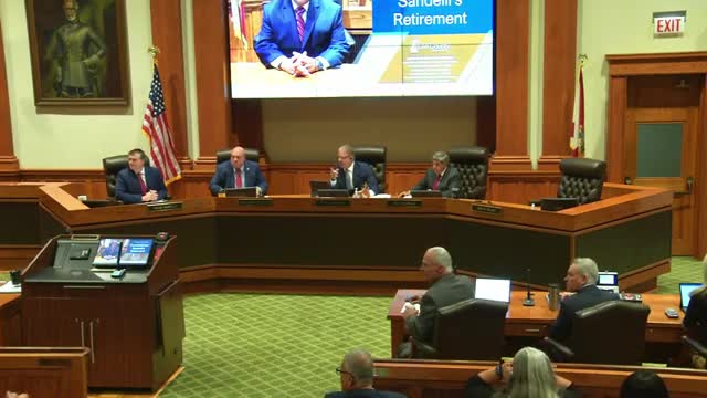 Lee County Commissioner Ray Sandelli recognized for five years of public service
