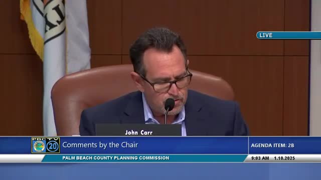 Palm Beach County Planning Commission advances conservation land use amendments