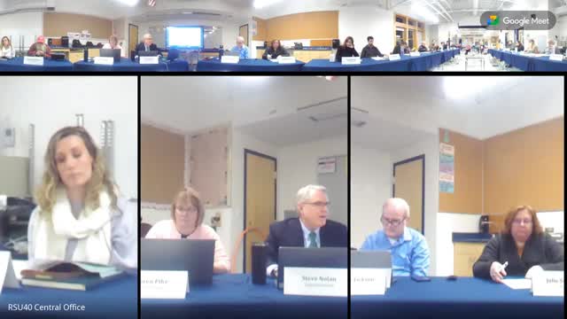 RSU 40 projects about 1% annual enrollment decline; special-education share near 22%