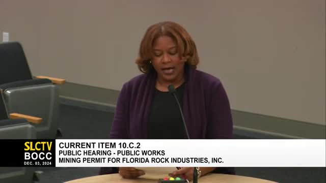 Commission reviews permit renewal for 40-year-old mining operation in St. Lucie County