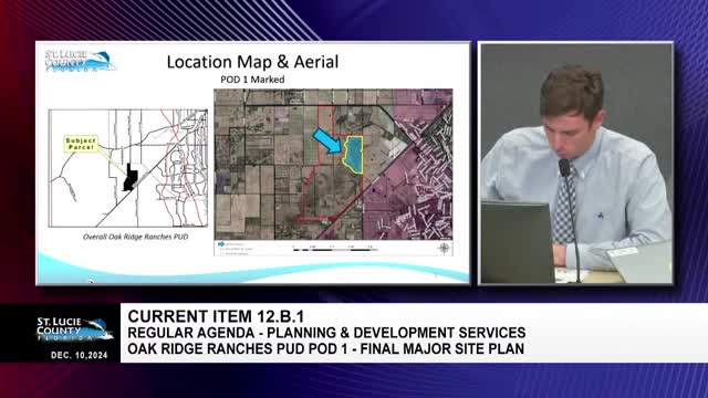 Oak Ridge Ranch development plan for 254 homes receives preliminary approval