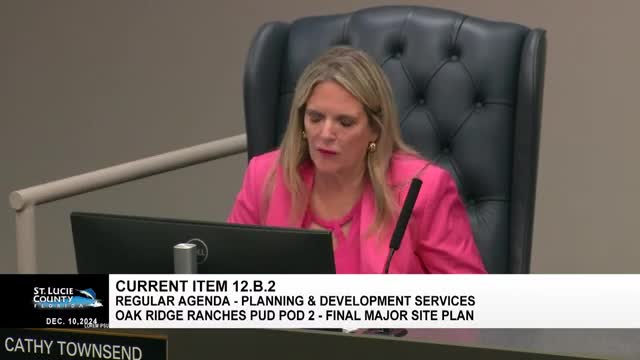 Commissioner Townsend outlines funding needs for Glades Cutoff widening project