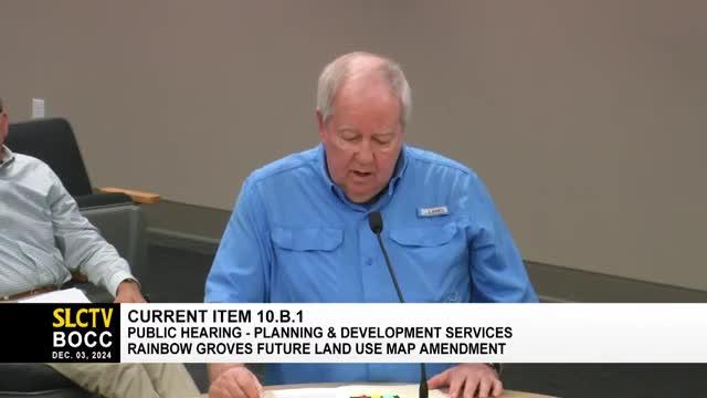 PGA Village residents oppose Rainbow Groves land use amendment citing safety concerns