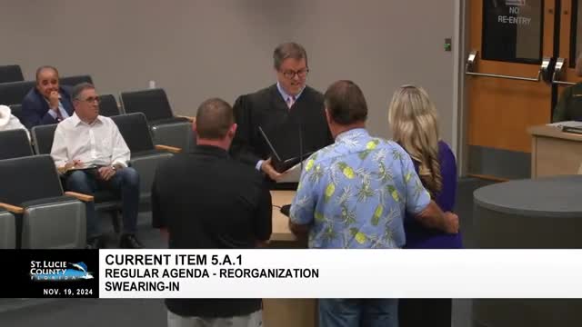 Kathy Townsend sworn in for new term as St. Lucie County Commissioner