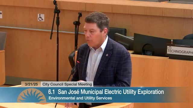 San Jose considers implementation agreement with PG and E to boost electricity supply