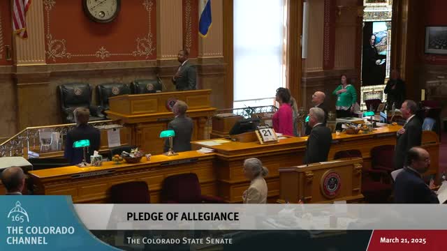 Votes at a glance: key bills and floor actions from the Colorado Senate, March 20, 2025