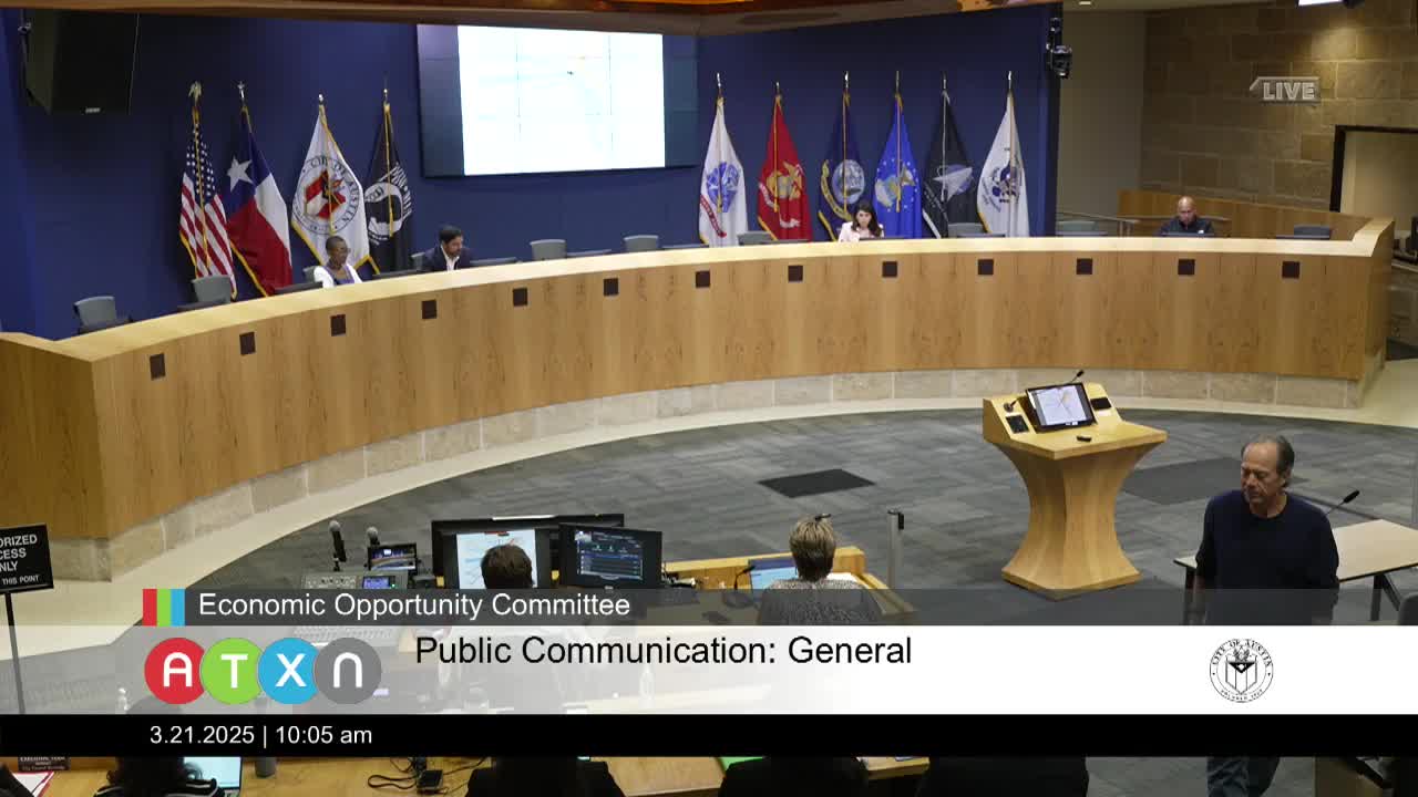 Economic Opportunity Committee approves 2025 calendar