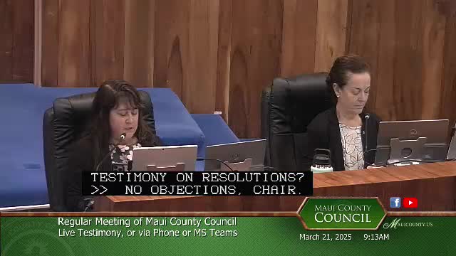 Maui County Council adopts ceremonial resolutions honoring state wrestling champions