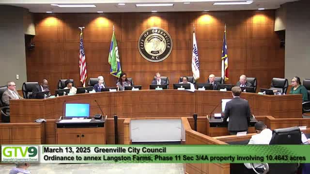 Council approves Langston Farms Phase 11 annexation for 33 single‑family lots