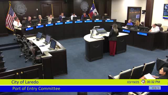 Port of Entry Advisory Committee elects Jose David Gonzalez chair, names Jorge Cavazos vice chair and sets next meeting