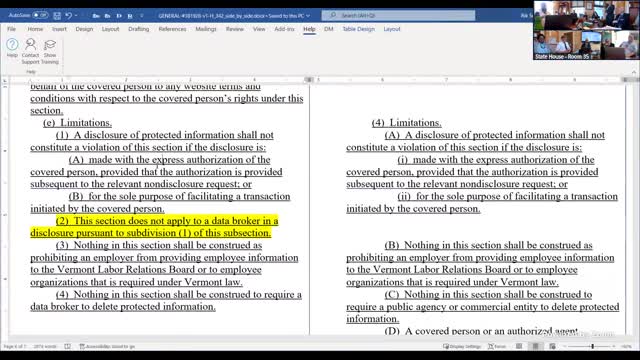 Vermont committee debates fines and definitions for data brokers compliance