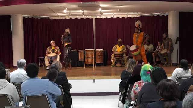 Cultural celebration features djembe and June June drum performances in West LA