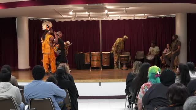Kylie and Rob introduce cultural drumming classes at Long Beach's MacArthur Park