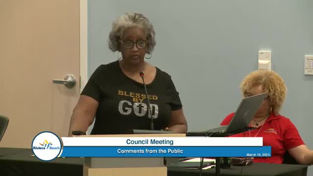 Riviera Beach leaders prioritize clean water and community engagement at council meeting