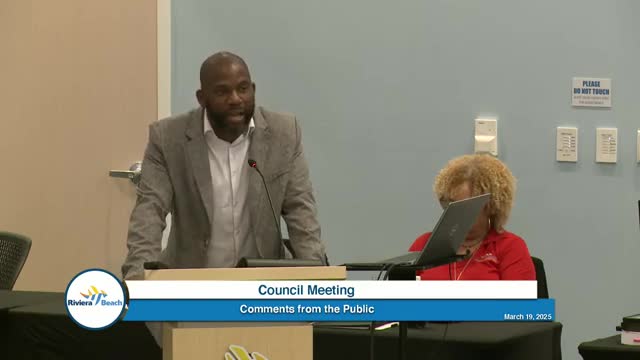 Mary Brown urges Riviera Beach board to invest in city unity and governance standards