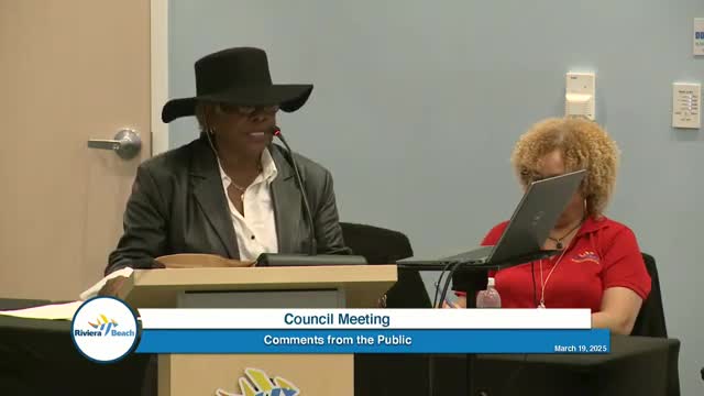 Riviera Beach residents demand transparency from council members during community meeting