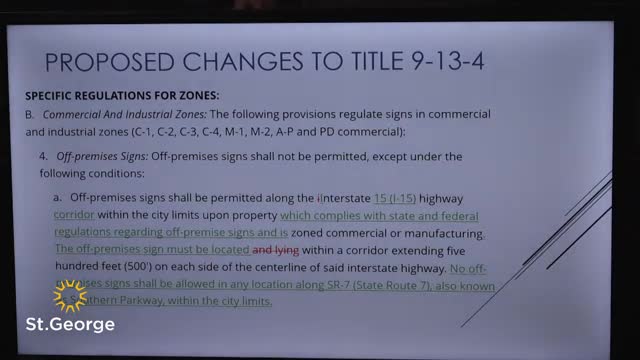 Council bans off‑premise signs along SR 7 in code amendment