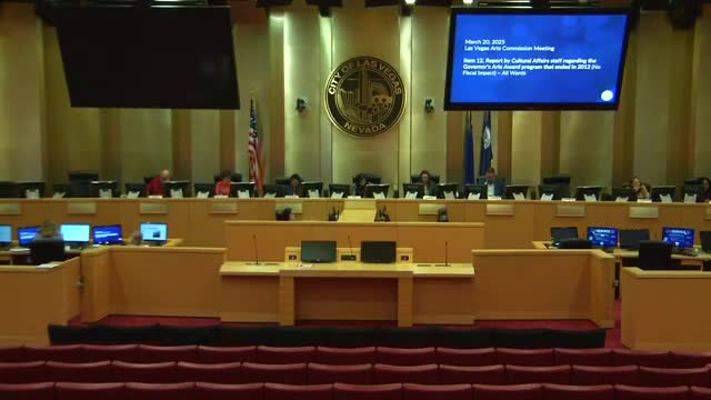 Nevada Arts Council discusses reinstating Governor's Arts Awards for local recognition
