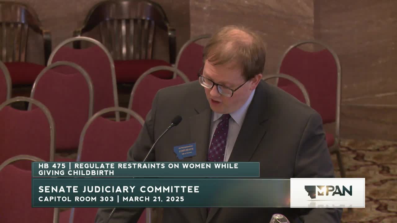 Montana committee supports House Bill 475 to ban restraints during childbirth
