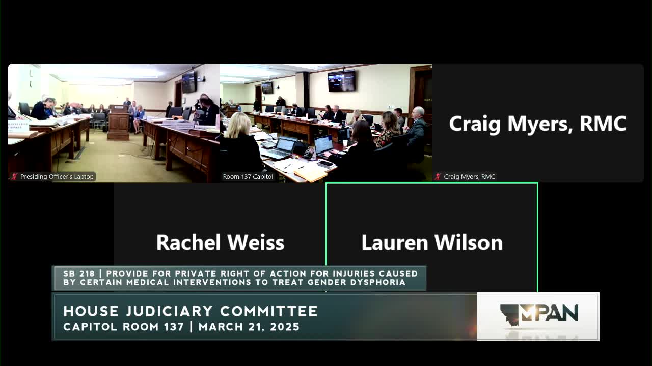 Montana committee debates medical malpractice and gender affirming care regulations