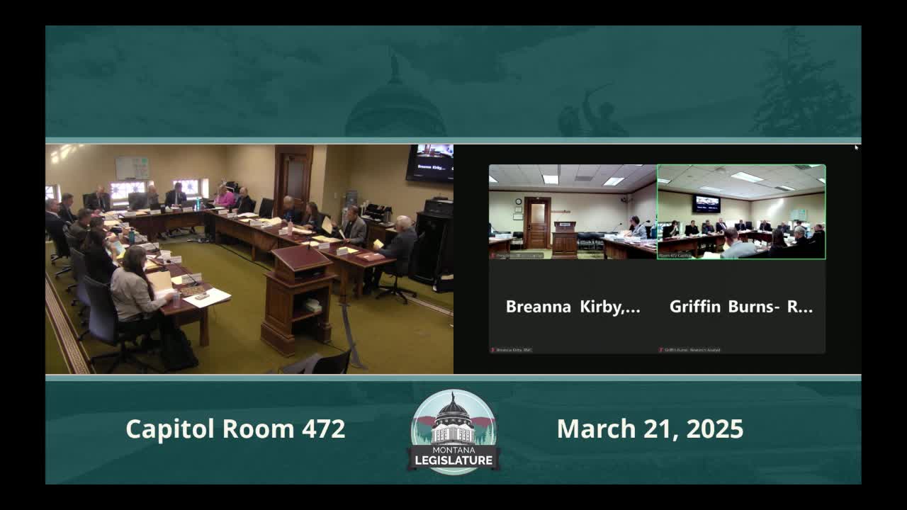 Committee amends, then advances Montana blockchain and digital innovation task force bill; 8-6 on executive action