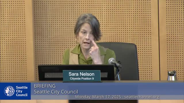 Office of Intergovernmental Relations briefs Seattle Council on key bills, priorities and next steps in Olympia