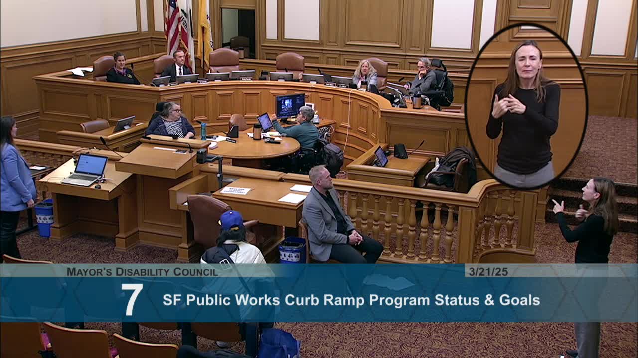 Council member Bendix raises sidewalk ramp concerns in Glen Park