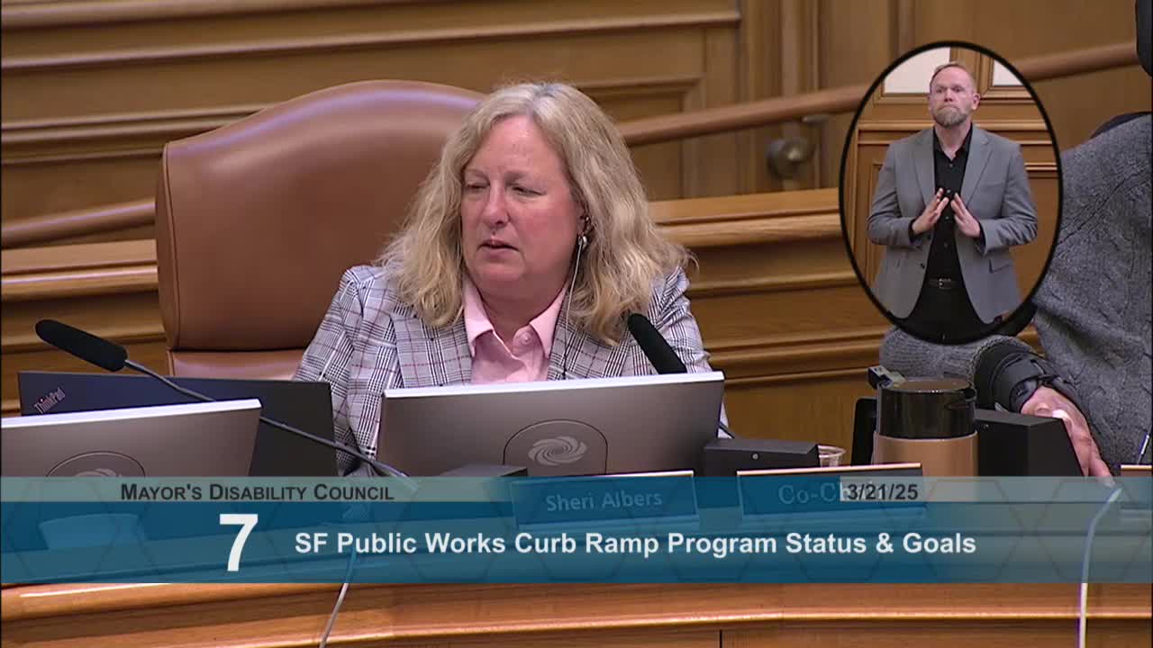 Jerry Grace advocates for sidewalk improvements during public comment session